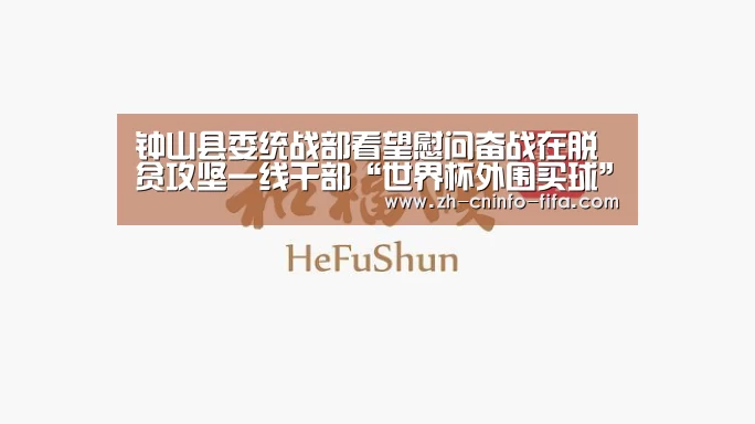 钟山县委统战部看望慰问奋战在脱贫攻坚一线干部“世界杯外围买球”(图4) 世界杯外围买球